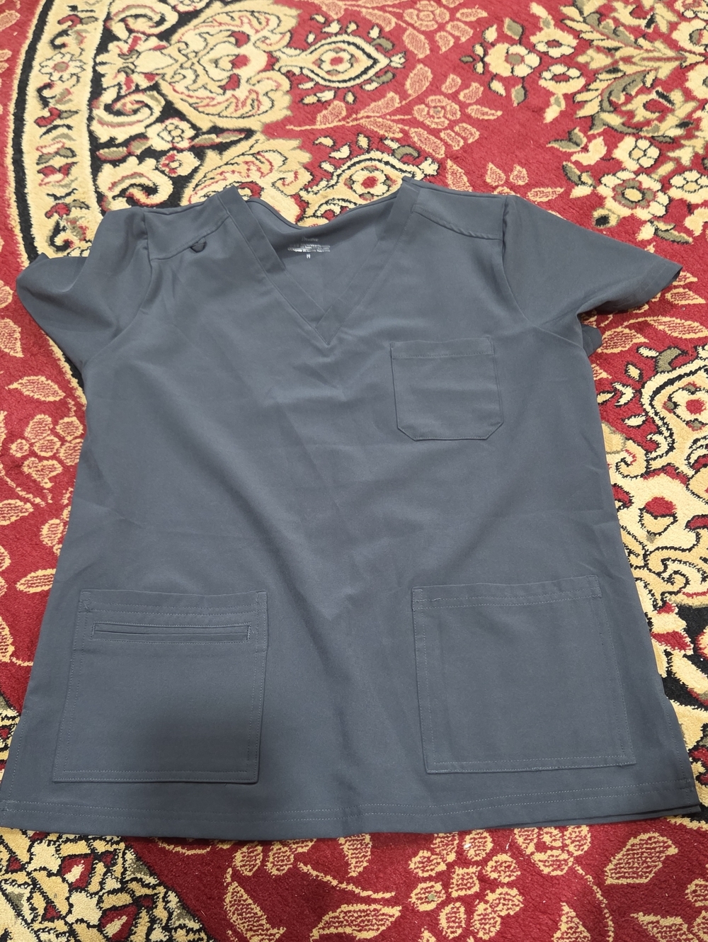 2 Scrub Tops - Slate Gray